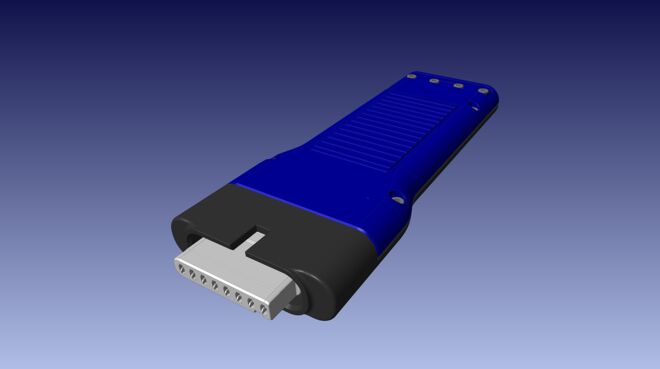 Steckverbinder mit integrierter Schalttechnik für Testzwecke.